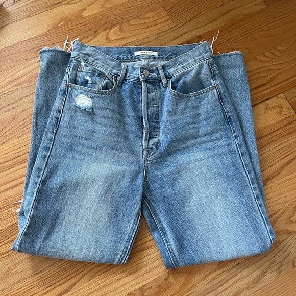Pacsun Ultra High Rise Slim Jeans Size 26 Medium Wash - Picture 1 of 5